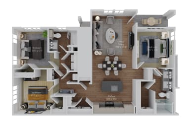 The Flat (Select C1L) Floor Plan at Stella, San Tan Valley, AZ 85143