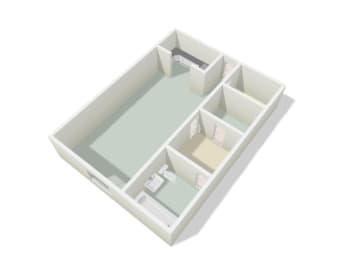 Studio Floor Plan at Holiday Park Apartments, Pennsylvania, 15239