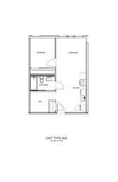 1 bed 1 bath B at Nook at Northaven Apartments, Washington