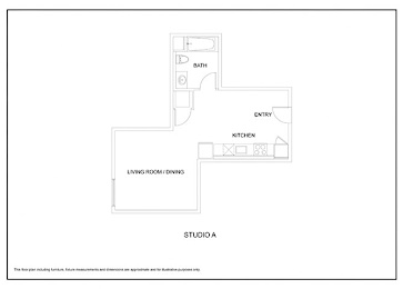 Studio 1 bath A at Elevation16 Apartments, Washington