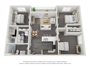 a floor plan of the villas at houston levee west apartments in cordova,