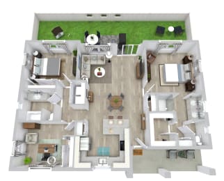3 bed 2 bath floor plan at Avilla Cypress Creek, Sun City Center, FL 33573
