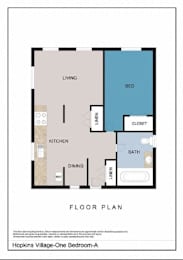 Floor Plan  One Bedroom