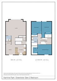 Floor Plan  Greenbrier Glen - 3 bedroom