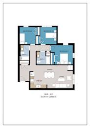 Floor Plan  3 Bedroom - B2