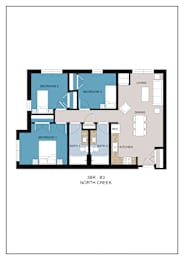 Floor Plan  3 Bedroom - B3