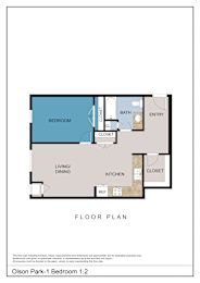 Floor Plan  1 Bedroom 1.2