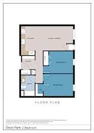 Floor Plan  2 Bedroom