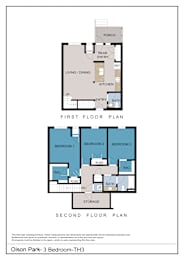 Floor Plan  3 Bedroom TH3