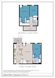 Floor Plan  3 Bedroom TH4, 4.1