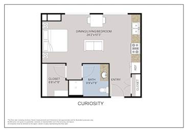 Floor Plan  Curiosity - Studio