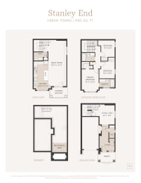 the floor plan of the stanley end residences