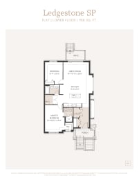 a floor plan of a bedroom apartment