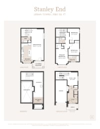 the floor plan of the stanley end residences