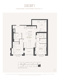 2x(BF) - 2 bedroom apartment
