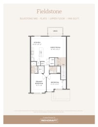  Floor Plan Bluestone Mid - Flat - Upper Floor