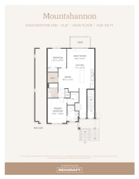 a floor plan of a bedroom apartment