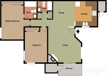 Floor Plan  a floor plan of a house