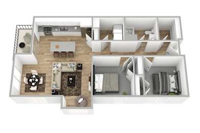 Open-Concept Design, Two Cozy Bedrooms, and a Balcony Made for Relaxation.