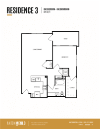 Floor Plan  a floor plan of the residence 3