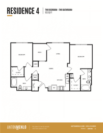 Floor Plan  a floor plan of the residence 4