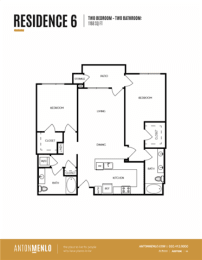 Floor Plan  a floor plan of the residence 6