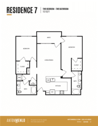 Floor Plan  a floor plan of the residence 7