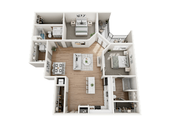 The Mulbery 2 Bed 2 Bath at Forest Edge Apartments, Charlestown, 47111