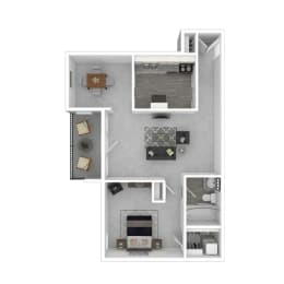 1 bed 1 bath A at Halsey Flats, Louisville, KY, 40207