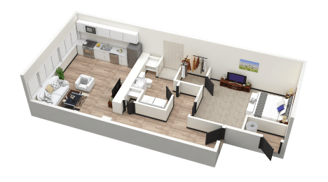 Floor Plan  The Cooper Side 1 - Floor Plan