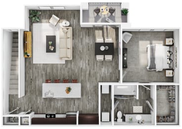 the 1 bedroom floor plan  apartments