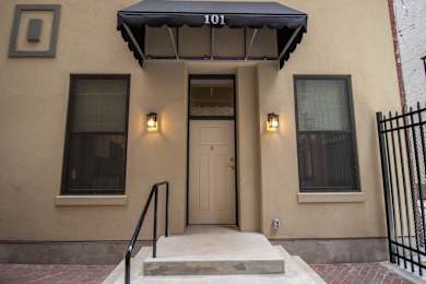 The front of a building with the number 101 on it.