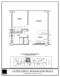  Floor Plan Benmar 116 - 406