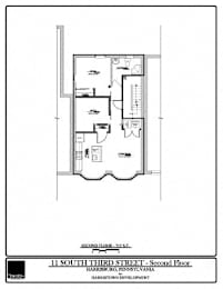  Floor Plan SOMA II 11S- 201 - 1 Bedroom - 1 Bathroom