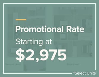 A promotional rate starting at $2,975 is advertised.