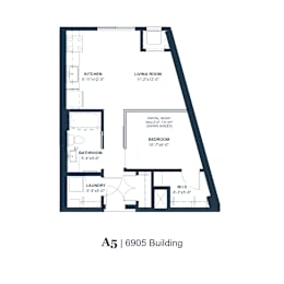 A5 | 6905 Building floor plan.