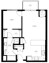  Floor Plan B1-D