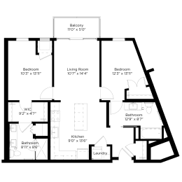 the floor plan of the residence