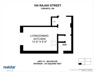 Floor Plan  a floor plan of unit a1