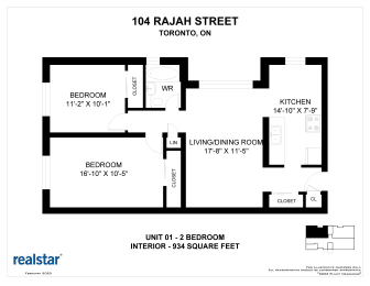 Floor Plan  a floor plan of 101 rajah street toronto
