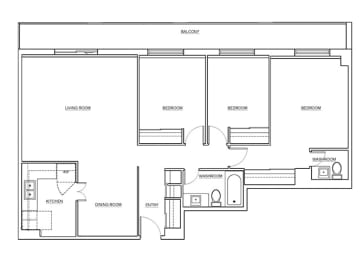 St. Lawrence Village in St. Catharines 3 bedroom floor plan