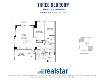 the floor plans for the apartments