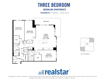 the floor plans for the apartments