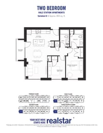 2 bed 2 bath unit at Vale Apartments in Waterloo ON