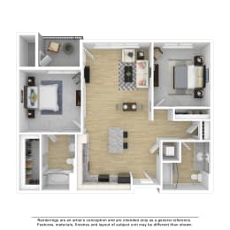  Floor Plan 2x2