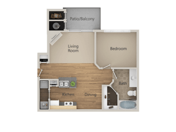 A1 1Bed_1Bath at Echo Ridge Apartments, Colorado, 80108