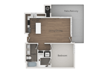 1x1B_2D at Lofts at 7800 Apartments, Midvale, Utah