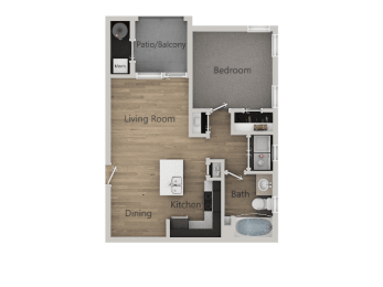 1Bed_1Bath at Parc on Center Apartments & Townhomes, Utah