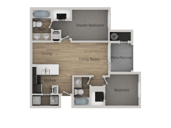 2Bed_2Bath at Parc on Center Apartments & Townhomes, Utah, 84057