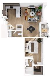 1 Bed 1 Bath D at The Terrace at Academy Village